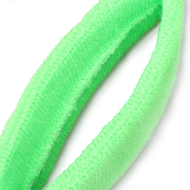 Mallofusa ? 10 PCS Cotton Sports Basketball Headband/Sweatband Head Sweat Band/Brace Gift Party Outdoor Activities (Light Green) - Image 3